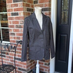 Eddie Bauer Legendwash Charcoal Blazer Jacket‎